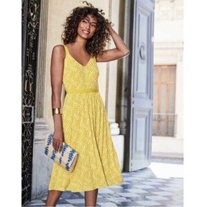 Boden Jemma Jersey Yellow dress